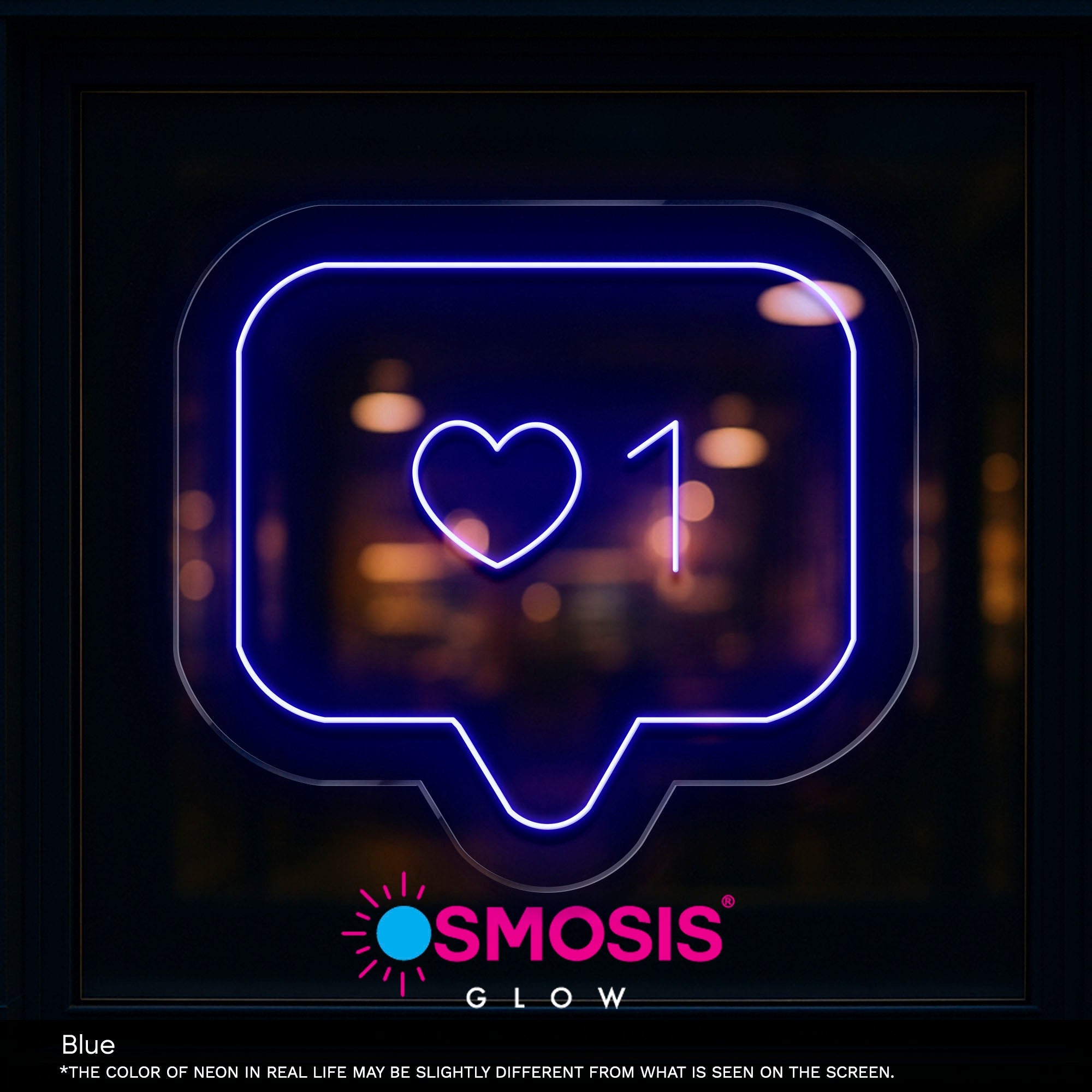 1 Like neon sign