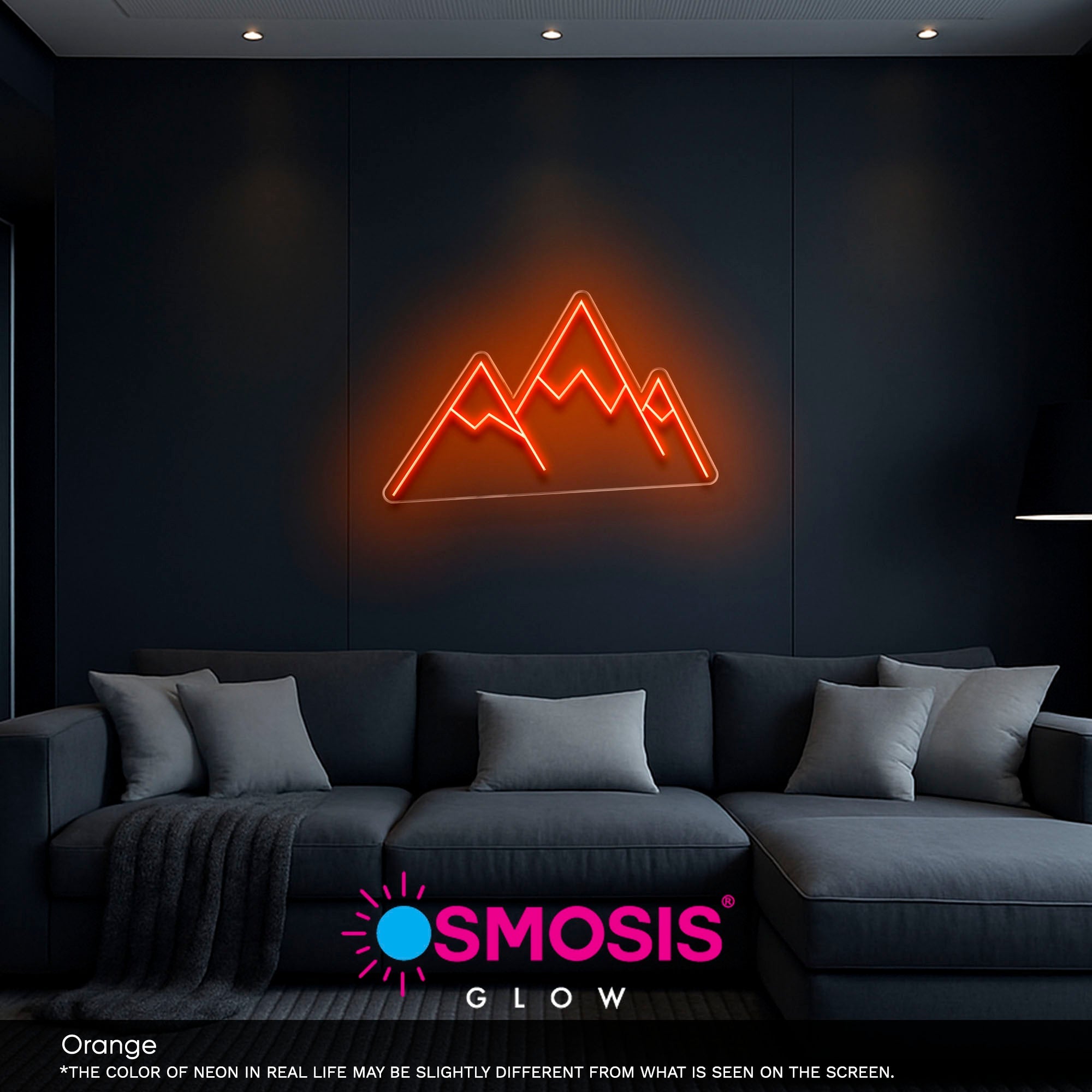 3 Mountain Peaks neon sign