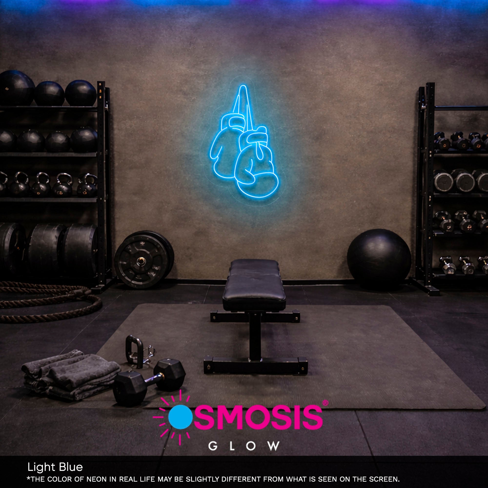Boxing Gloves neon sign