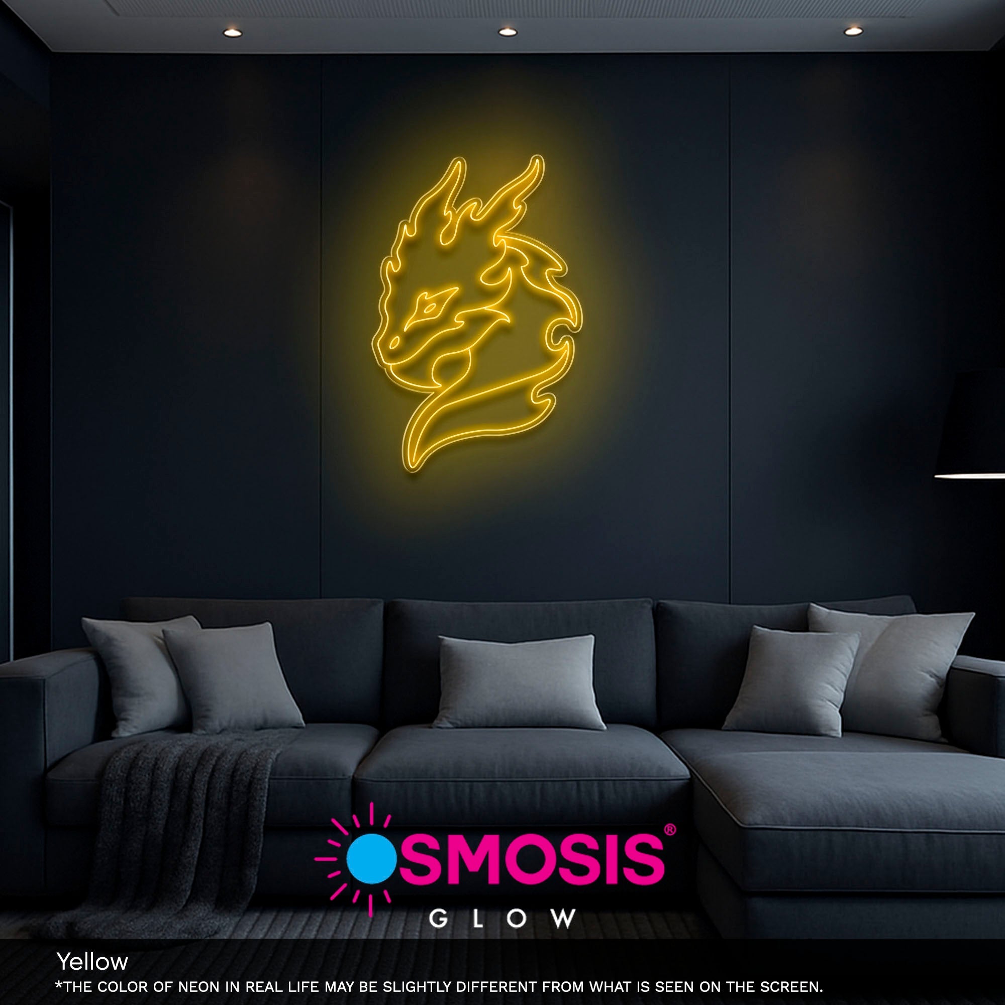 Dragon Face 1 neon sign