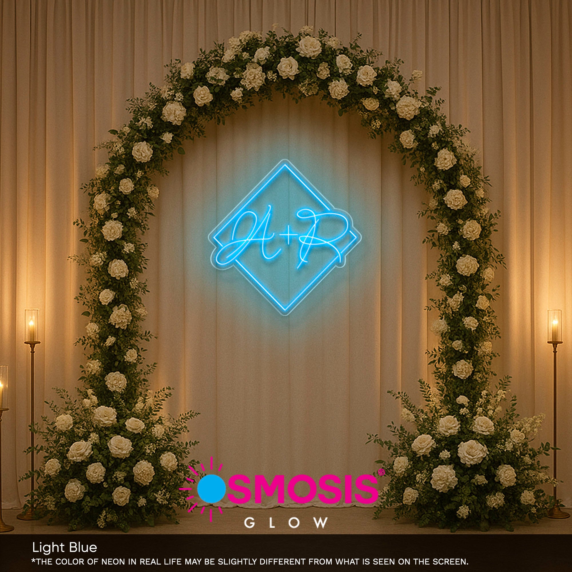 Initials Squared Neon Sign