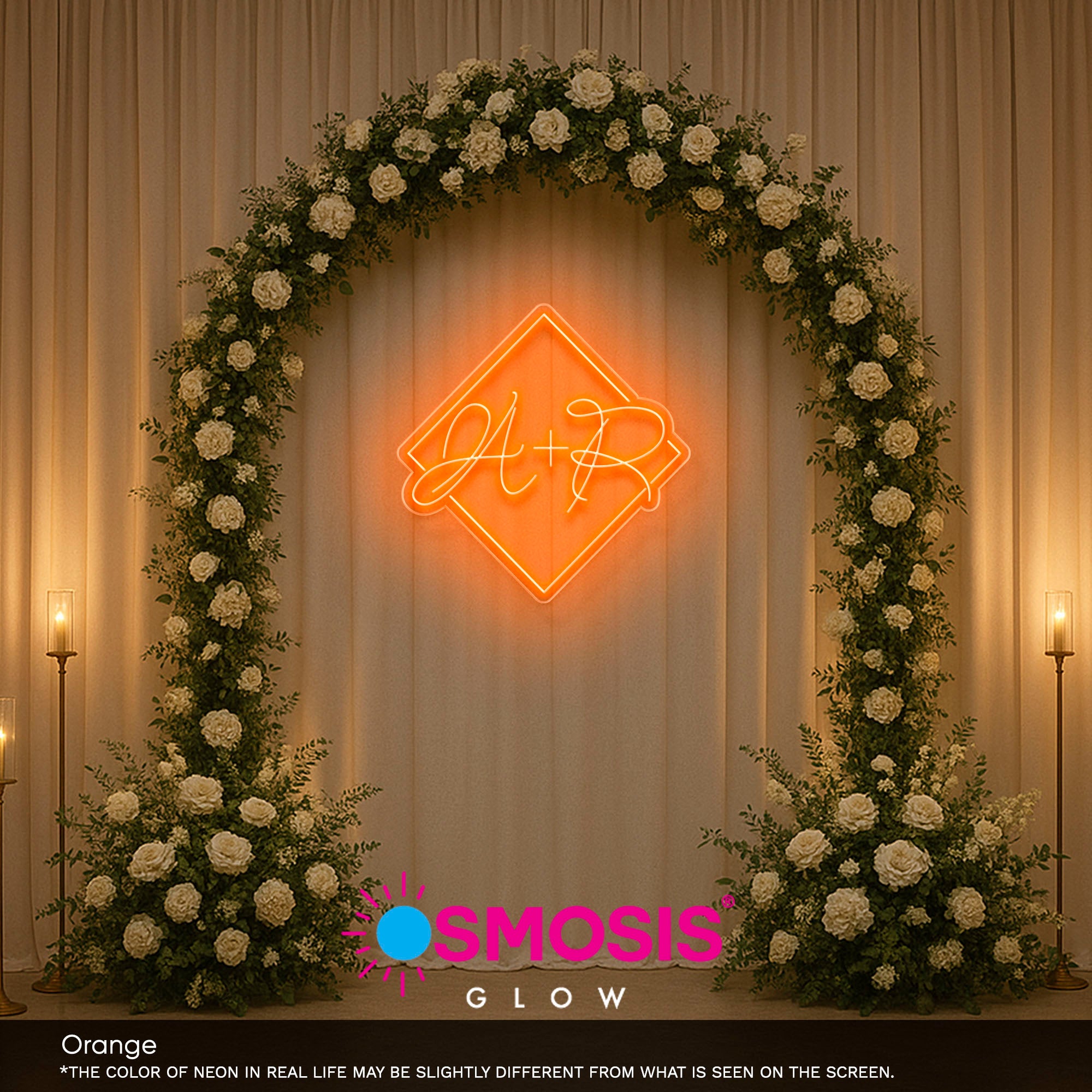 Initials Squared Neon Sign