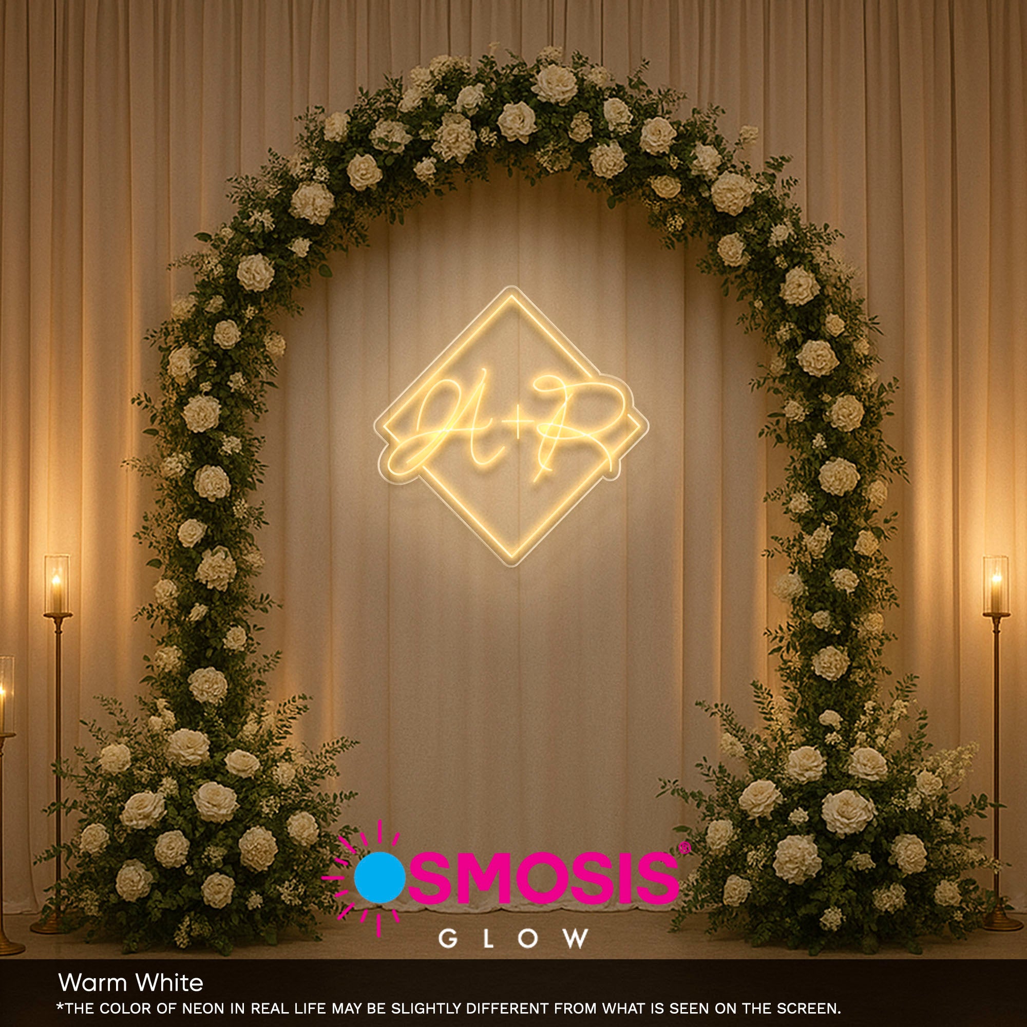 Initials Squared Neon Sign