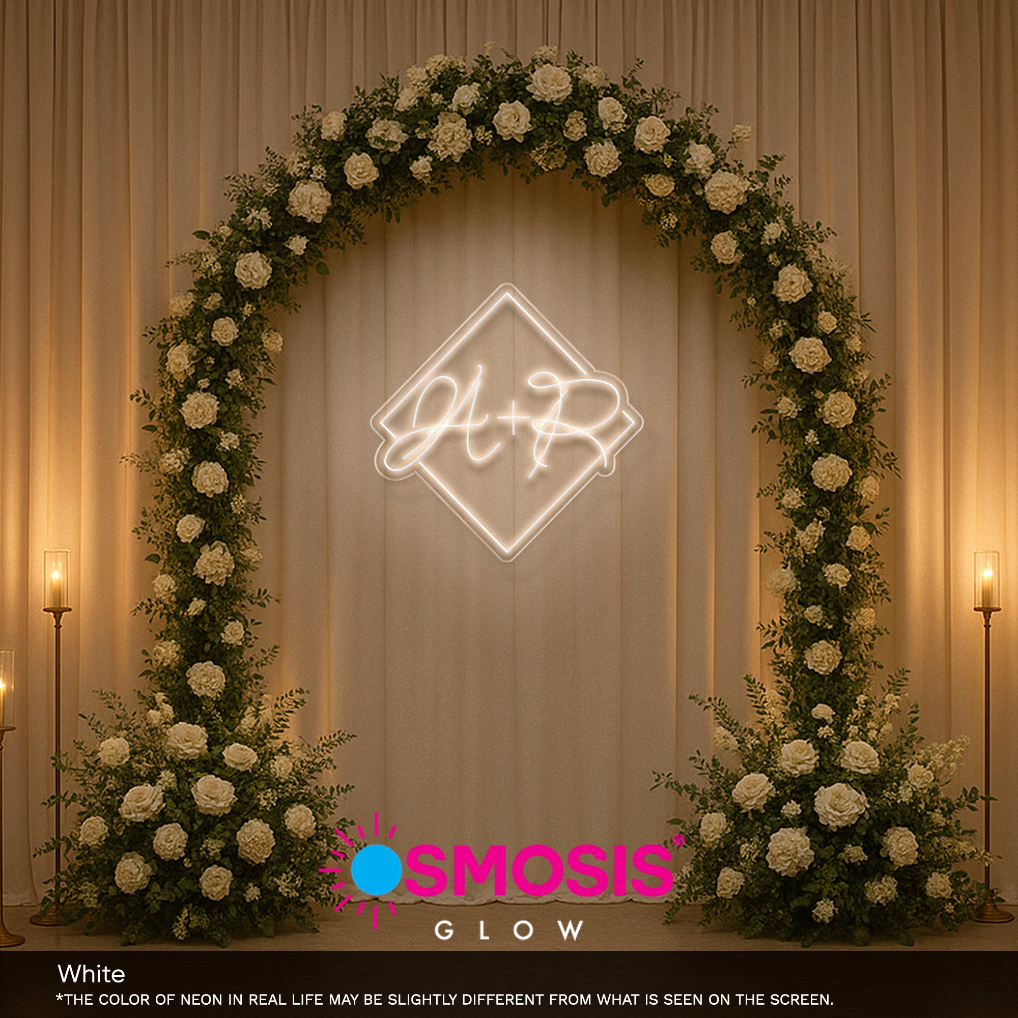 Initials Squared Neon Sign