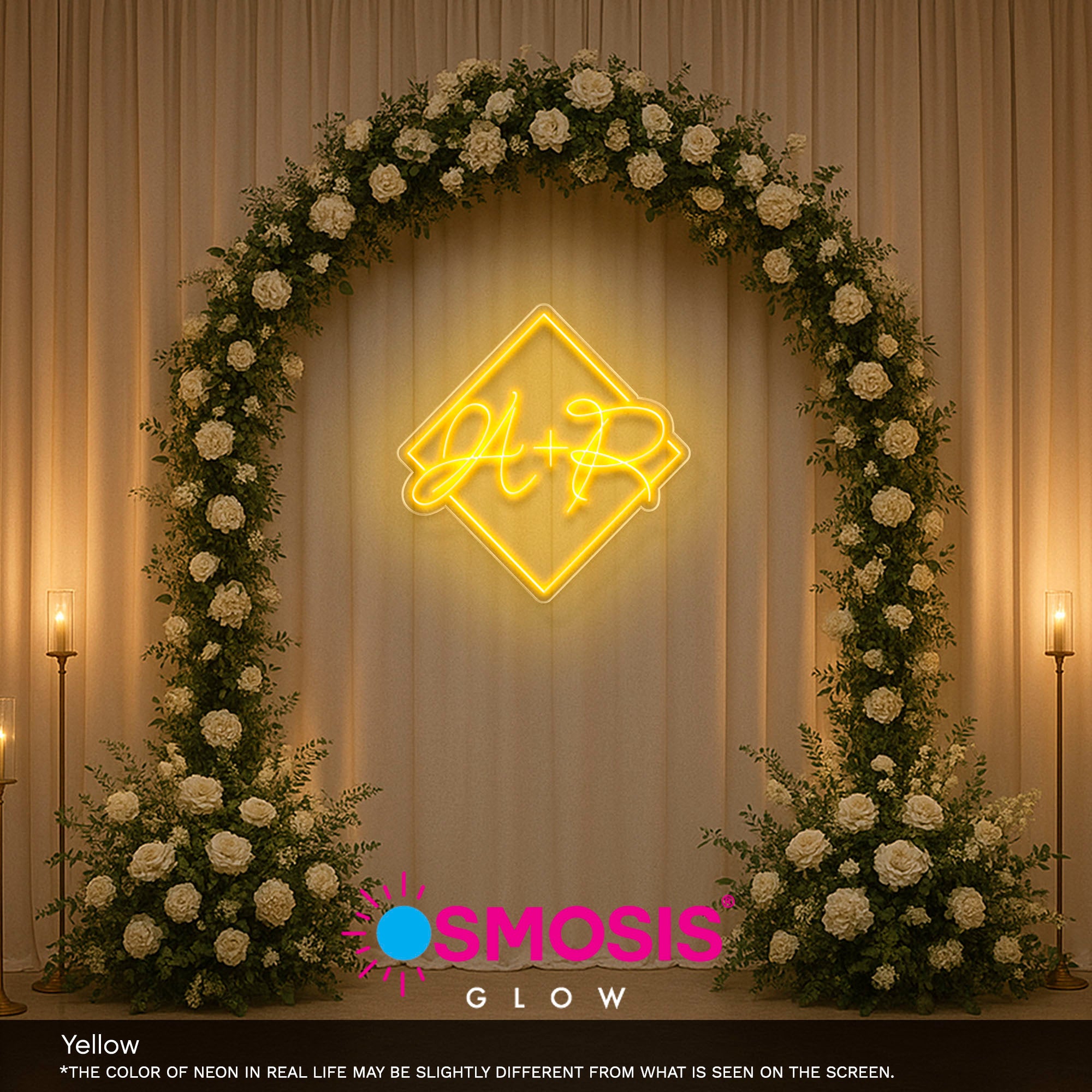 Initials Squared Neon Sign