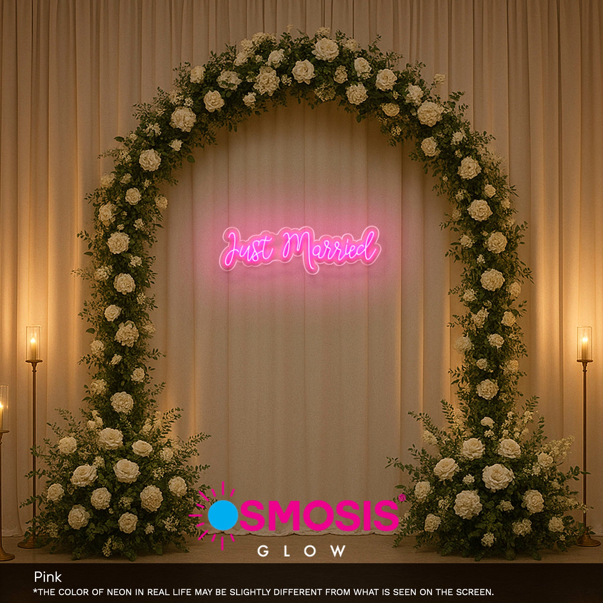 Just Married Sign Light