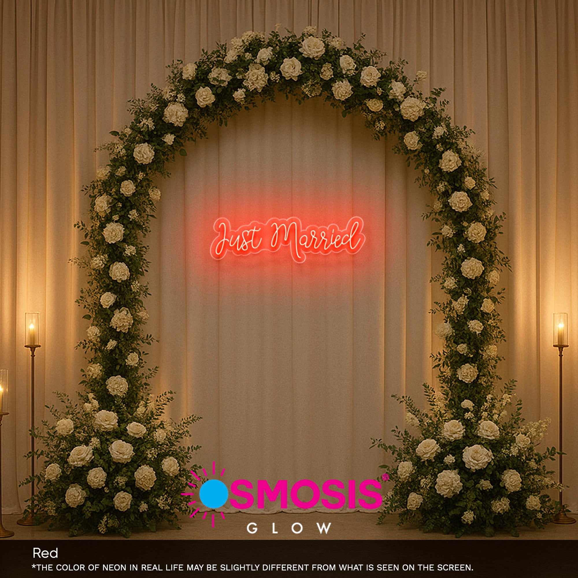 Just Married Sign Light