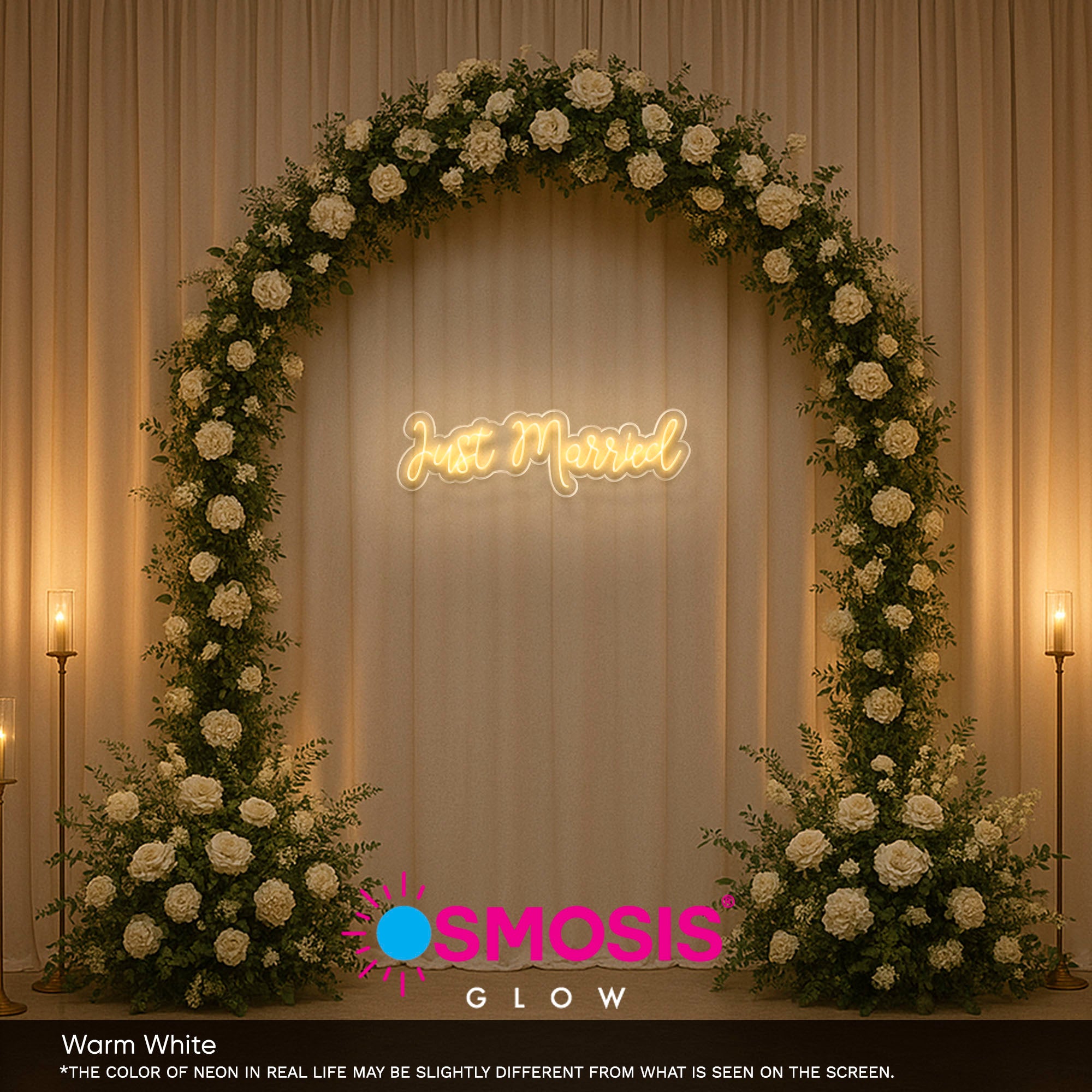 Just Married Sign Light