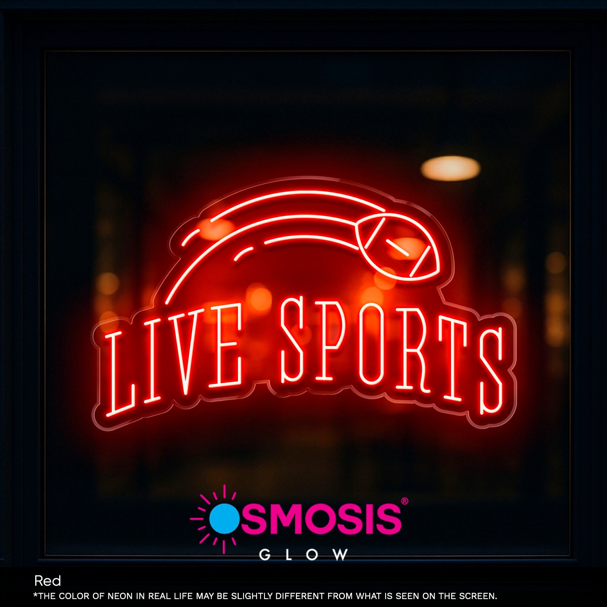 Live Sports neon sign