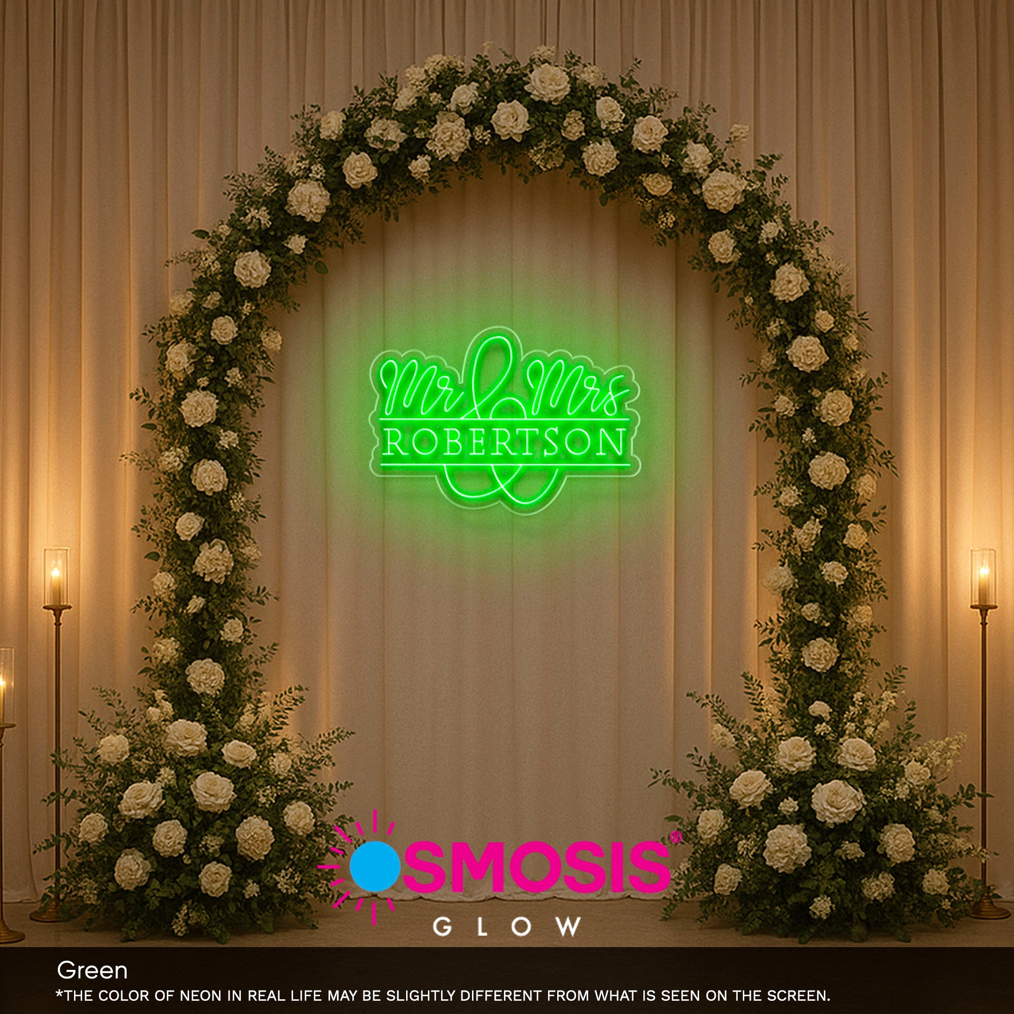 Mr And Mrs Lastname Led Neon SIgn