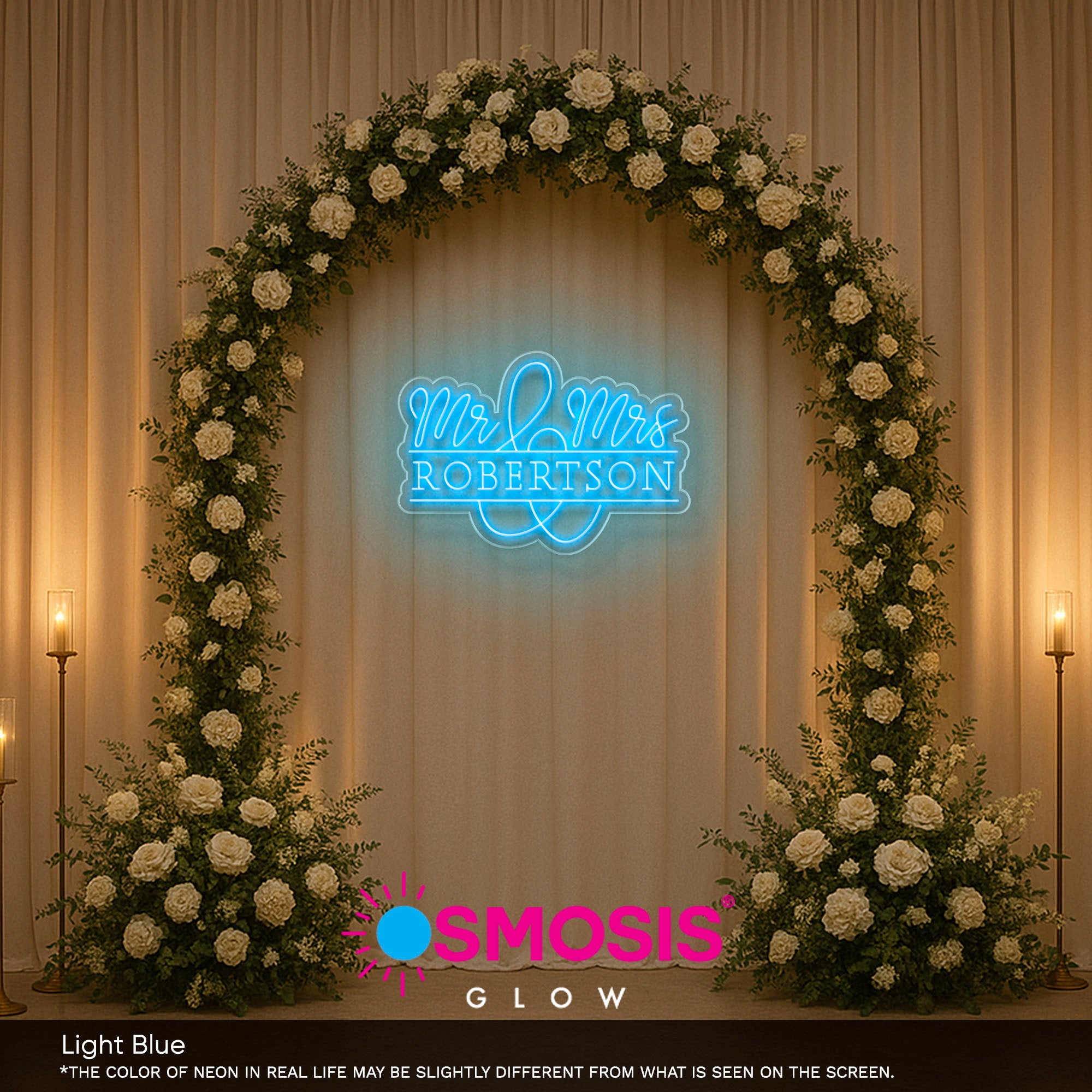 Mr And Mrs Lastname Led Neon SIgn
