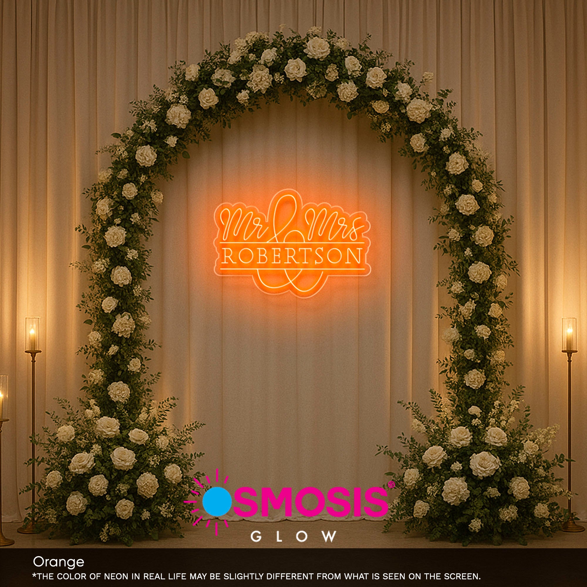 Mr And Mrs Lastname Led Neon SIgn