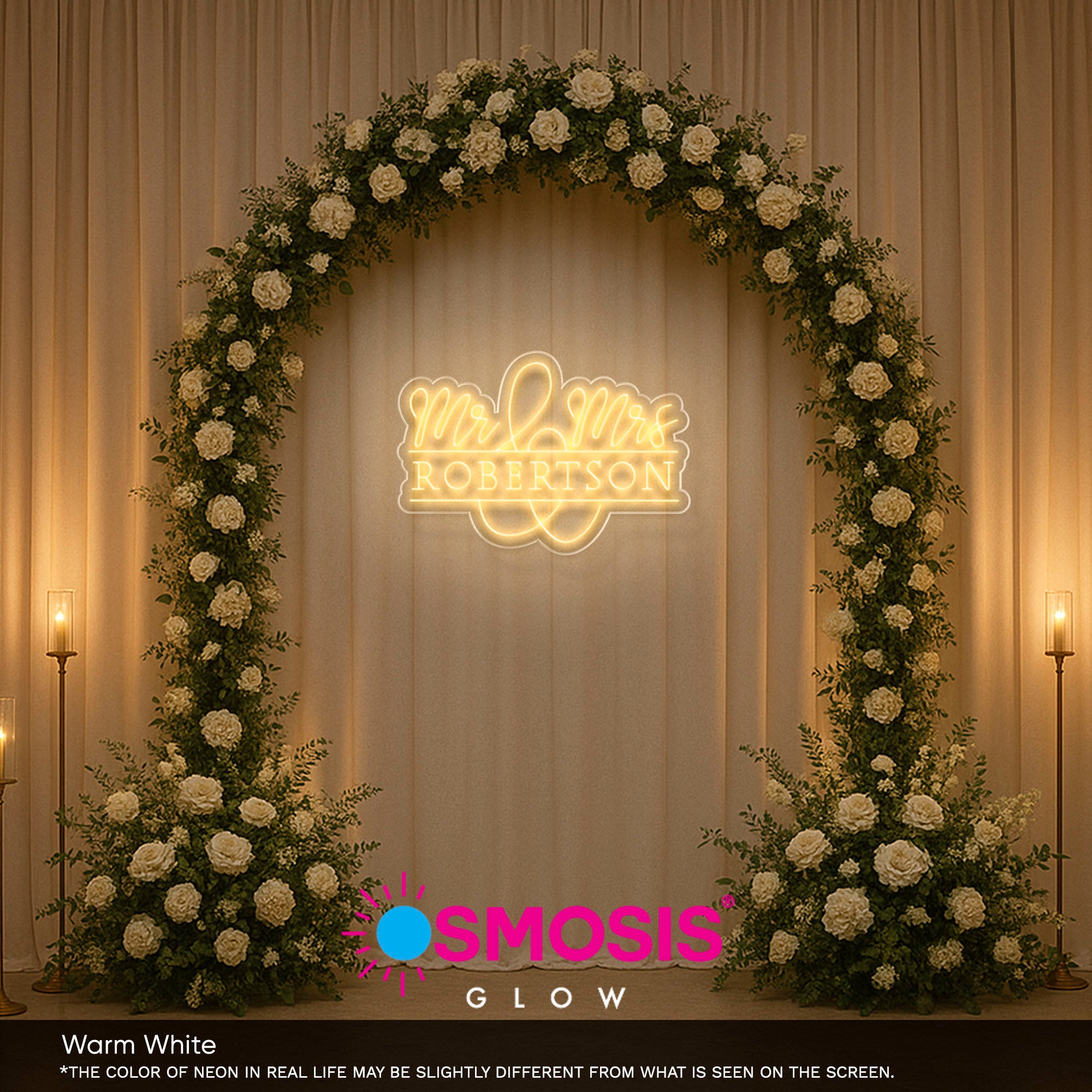 Mr And Mrs Lastname Led Neon SIgn