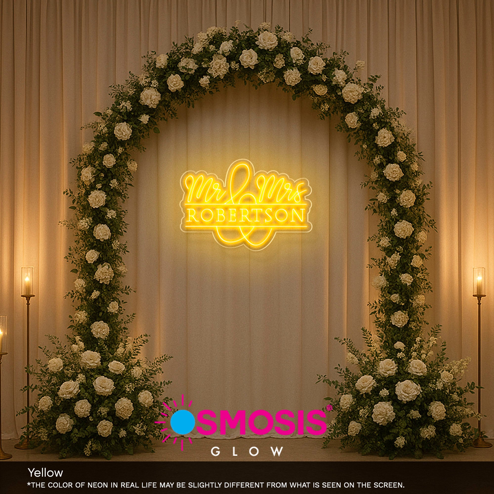 Mr And Mrs Lastname Led Neon SIgn