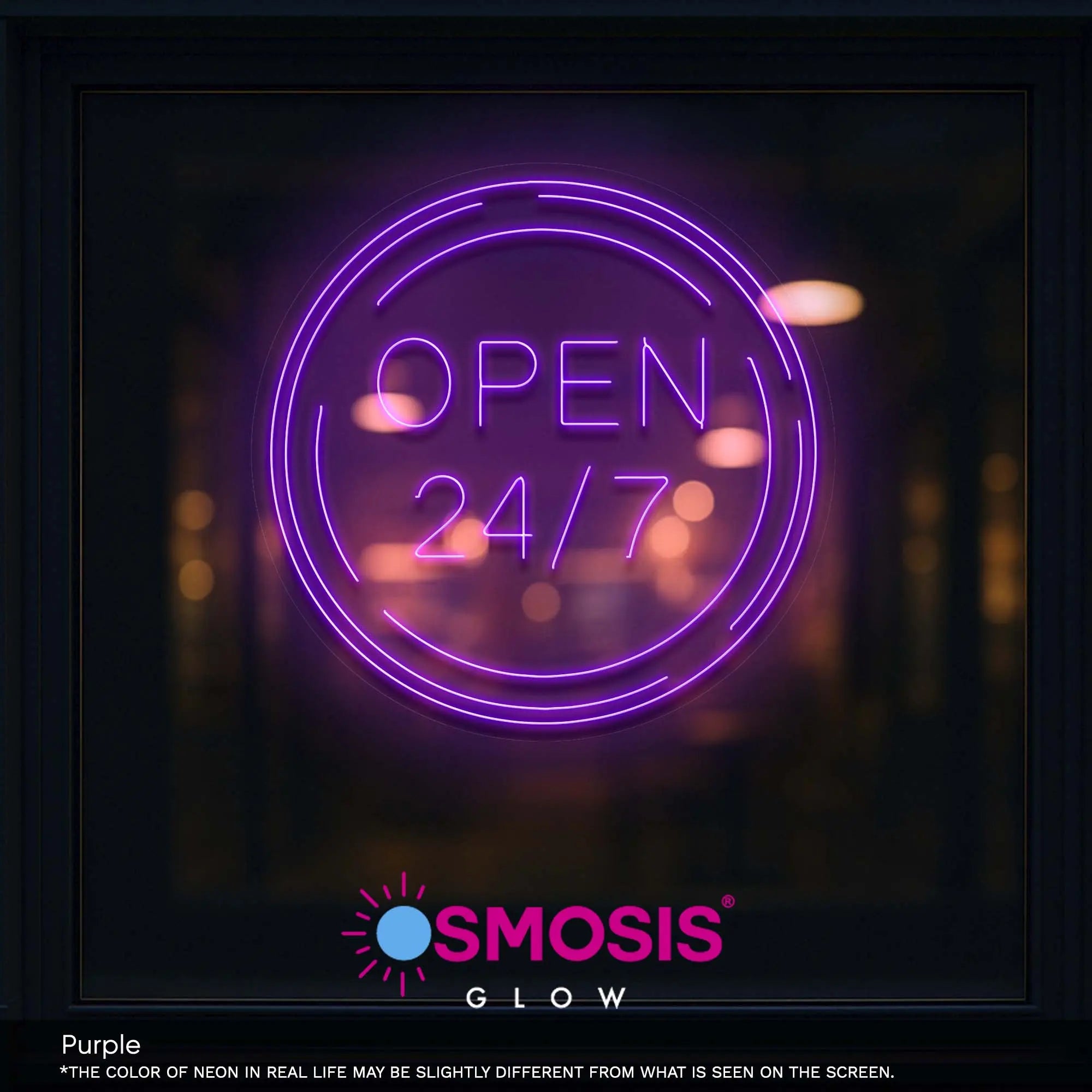 Round 247 neon sign