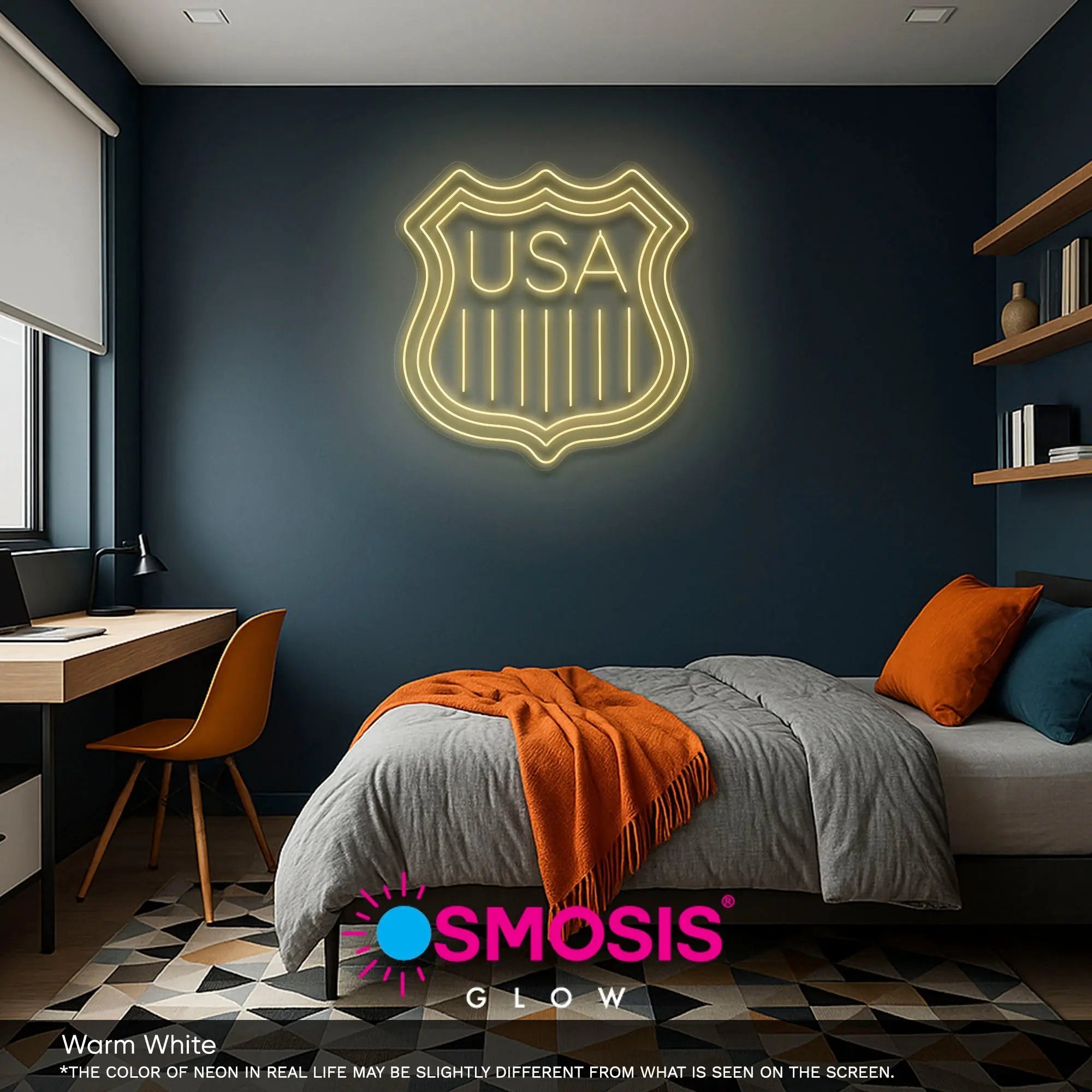 USA Badge neon sign