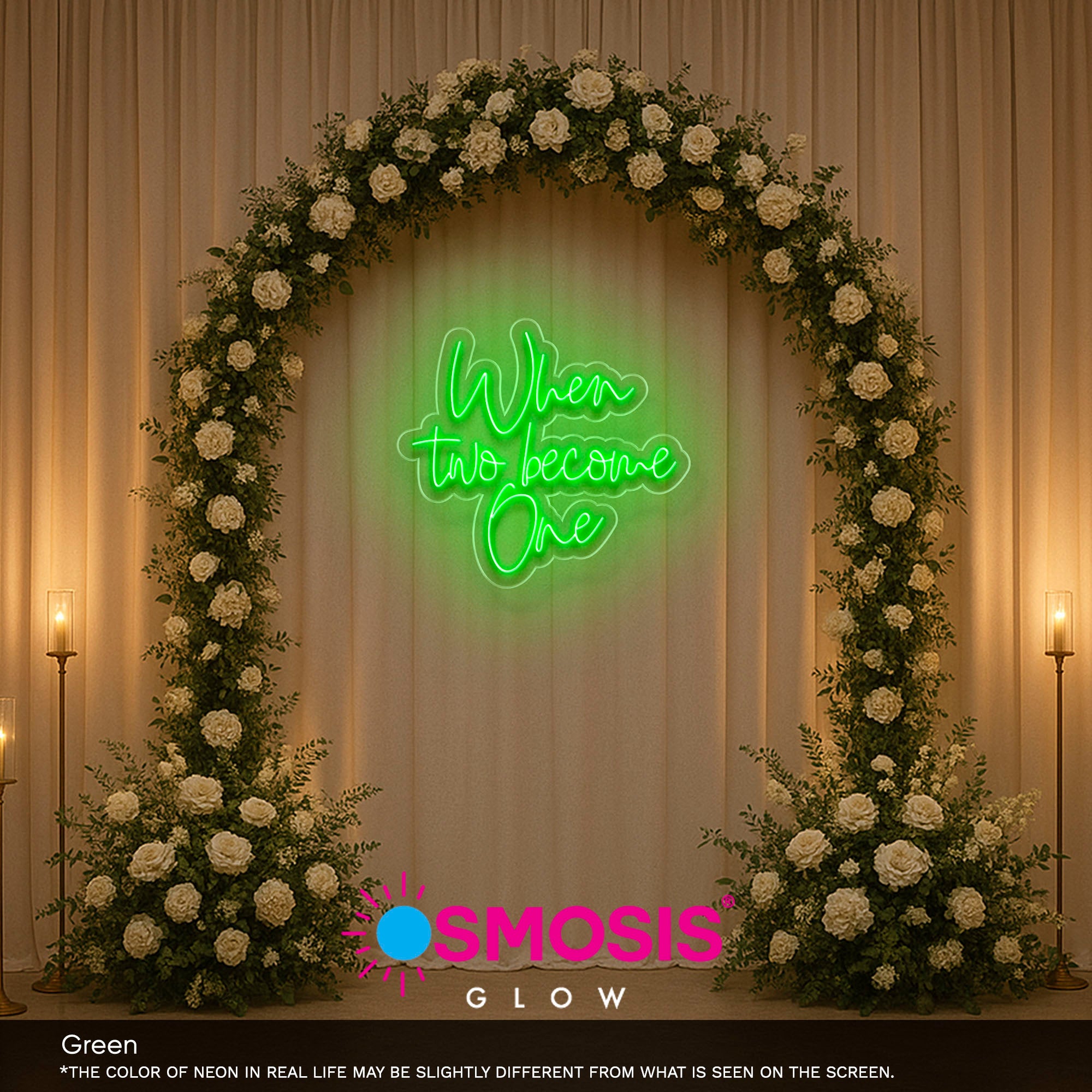 When Two Become One Neon Sign Light