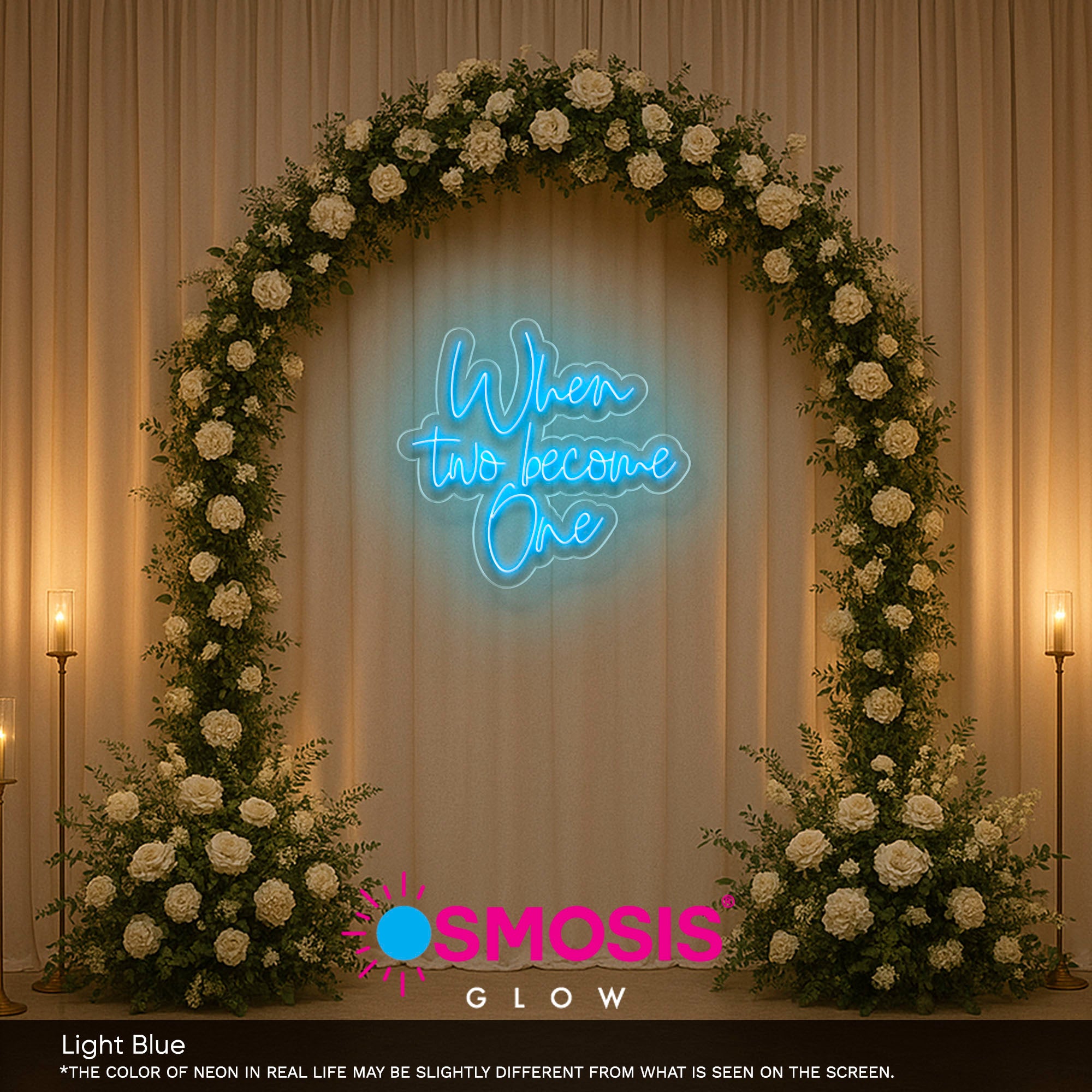 When Two Become One Neon Sign Light