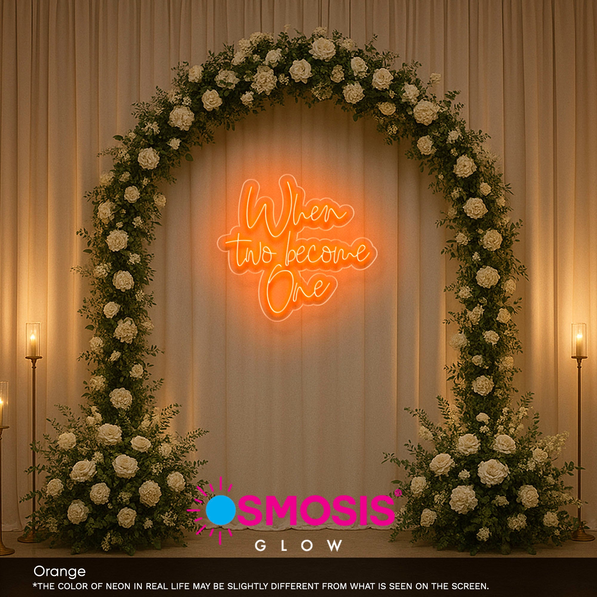 When Two Become One Neon Sign Light