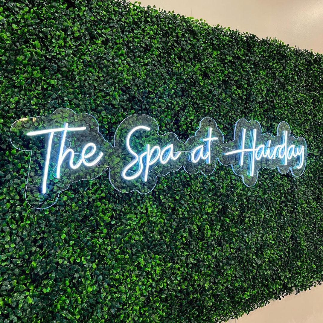 The Spa At Hairday Neon Sign